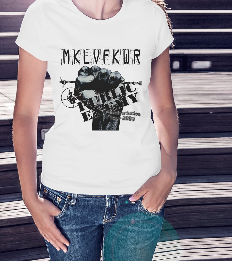 Mklvfkwr Public Enemy Revolverlution Tour 2003 T-Shirt