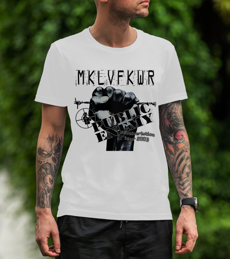 Mklvfkwr Public Enemy Revolverlution Tour 2003 T-Shirt
