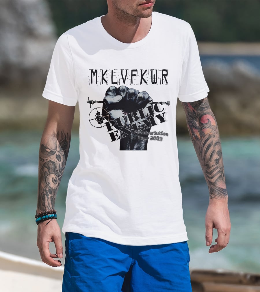 Mklvfkwr Public Enemy Revolverlution Tour 2003 T-Shirt