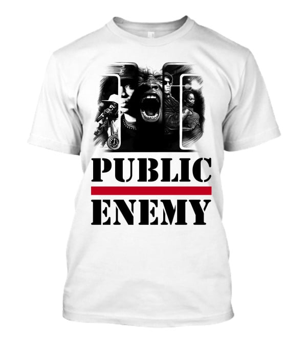 Public Enemy Retro Hip-Hop Icons T-Shirt