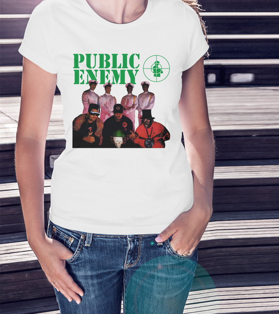 Public Enemy Famous Hip Hop Group Photo T-Shirt