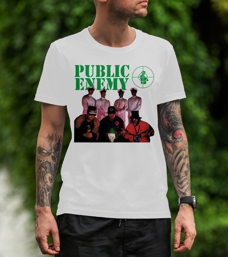 Public Enemy Famous Hip Hop Group Photo T-Shirt