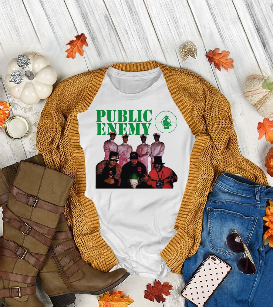 Public Enemy Famous Hip Hop Group Photo T-Shirt