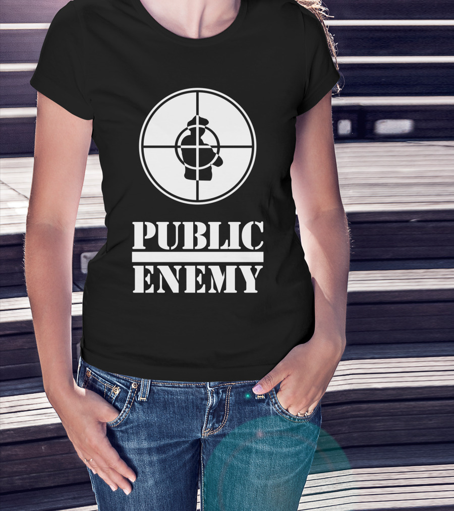 Public Enemy Classic Logo Target Silhouette T-Shirt