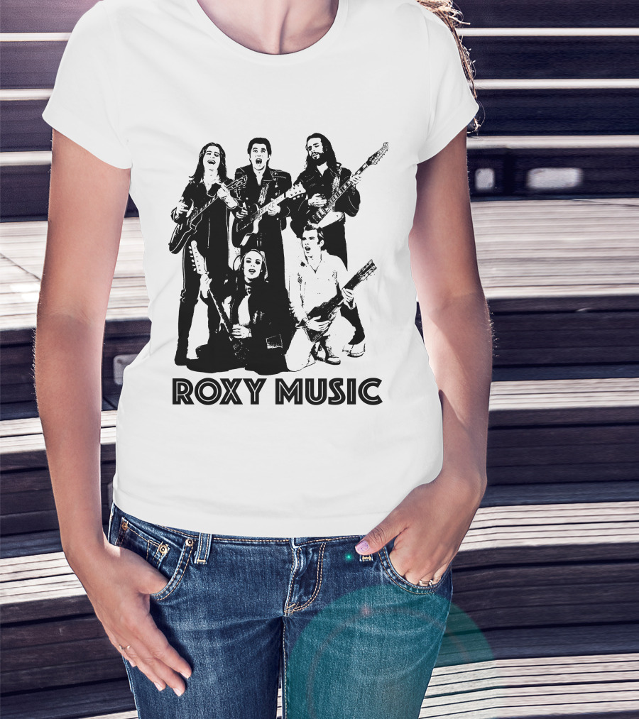 Roxy Music Band Members With Guitars T-Shirt