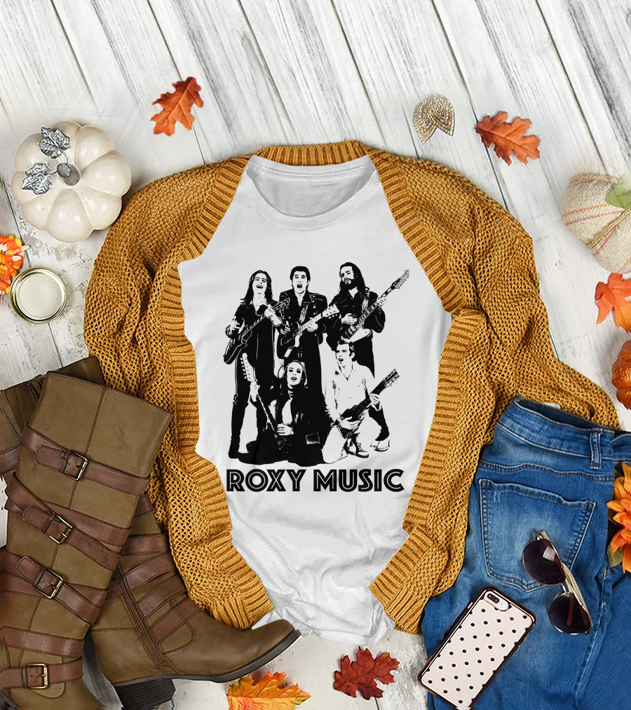 Roxy Music Band Members With Guitars T-Shirt