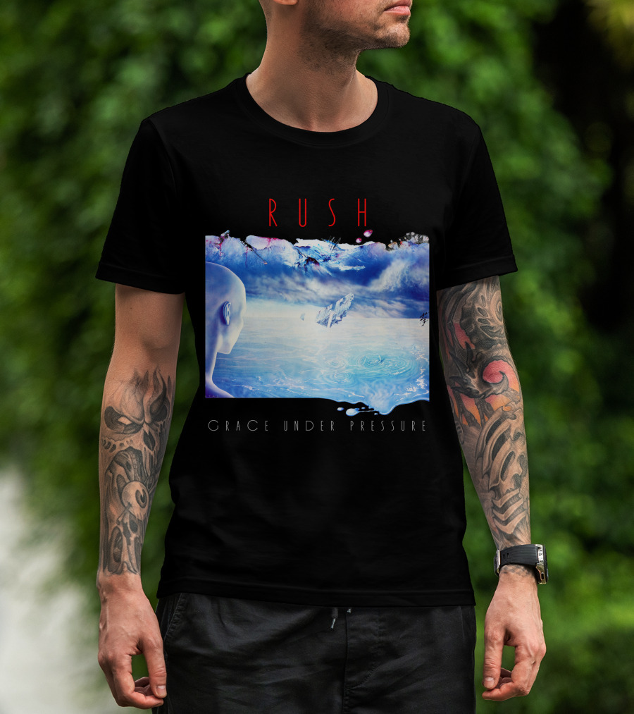 Rush Grace Under Pressure Oceanic Scene T-Shirt