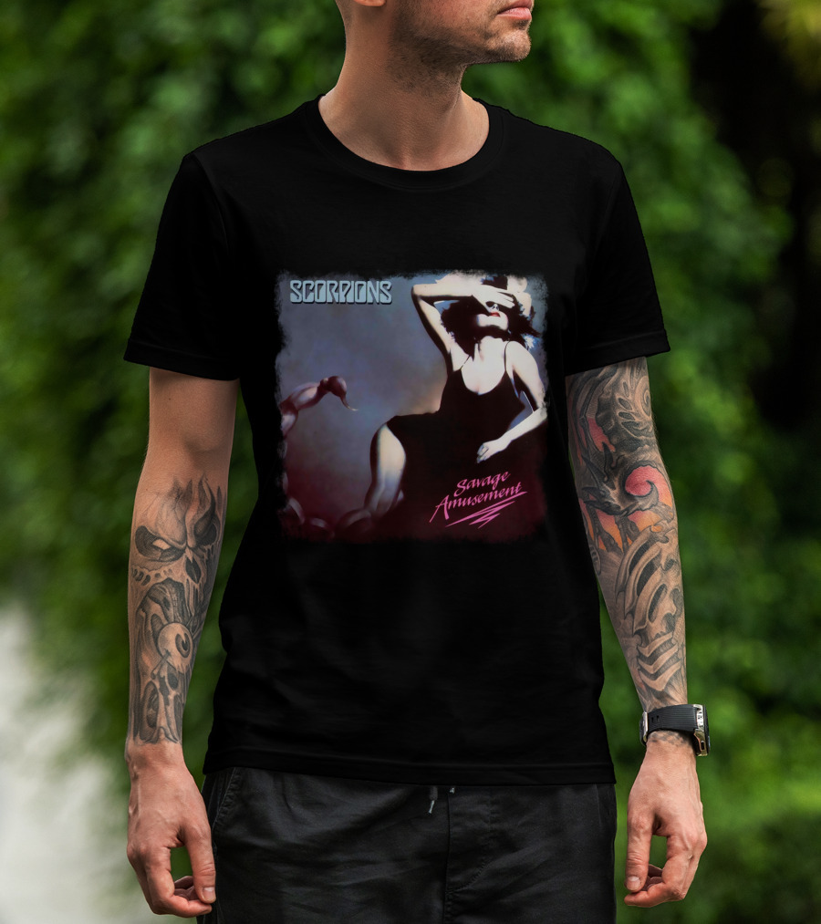 Scorpions Savage Amusement Retro Album Cover Art T-Shirt