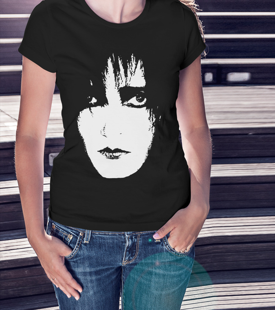 Satb 7 Siouxsie Sioux Monochrome Face T-Shirt