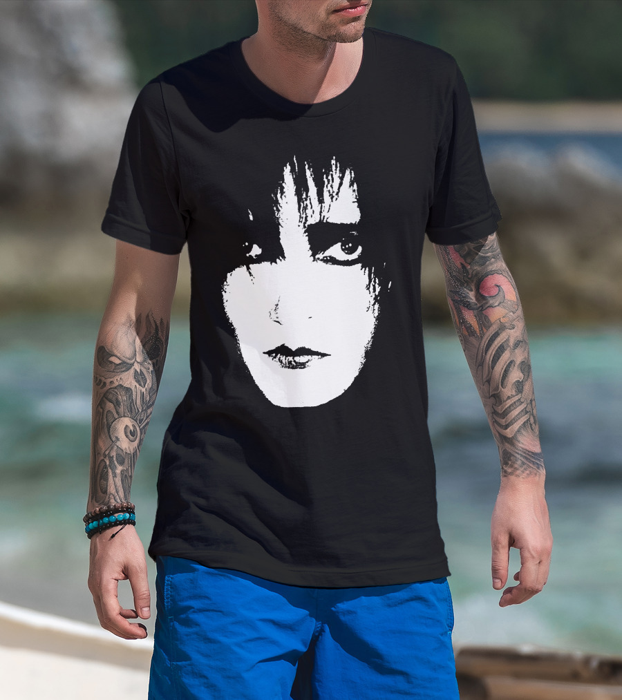 Satb 7 Siouxsie Sioux Monochrome Face T-Shirt