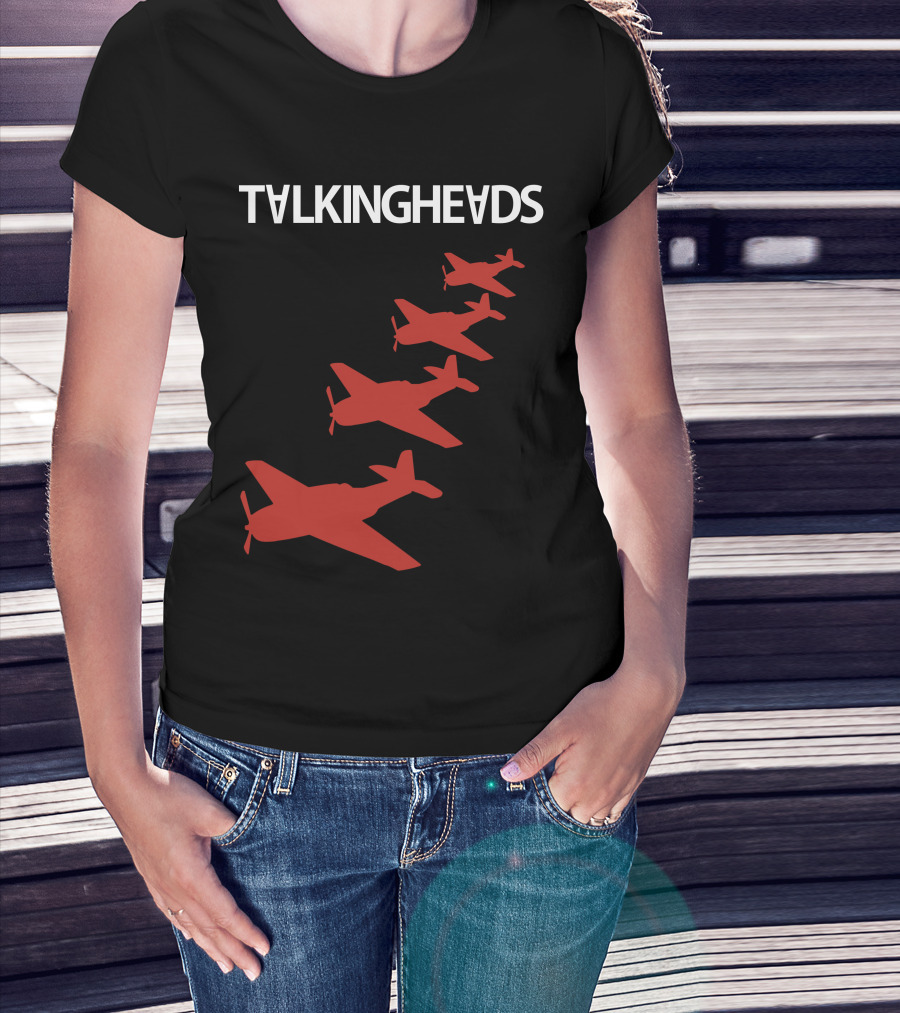 Talking Heads Red Airplanes Formation T-Shirt