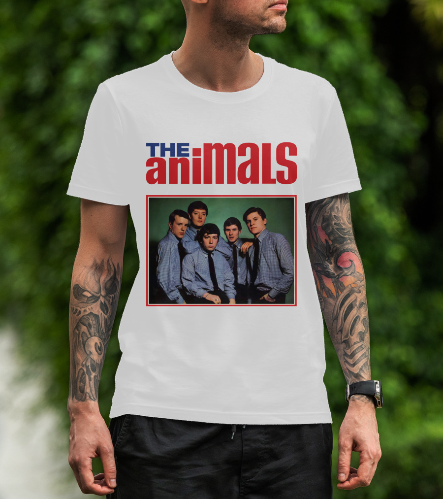 The Animals Band Portrait In Classic Style T-Shirt