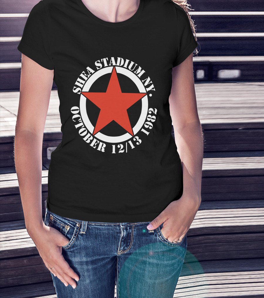 Shea Stadium Ny October 12 13 1982 Red Star T-Shirt