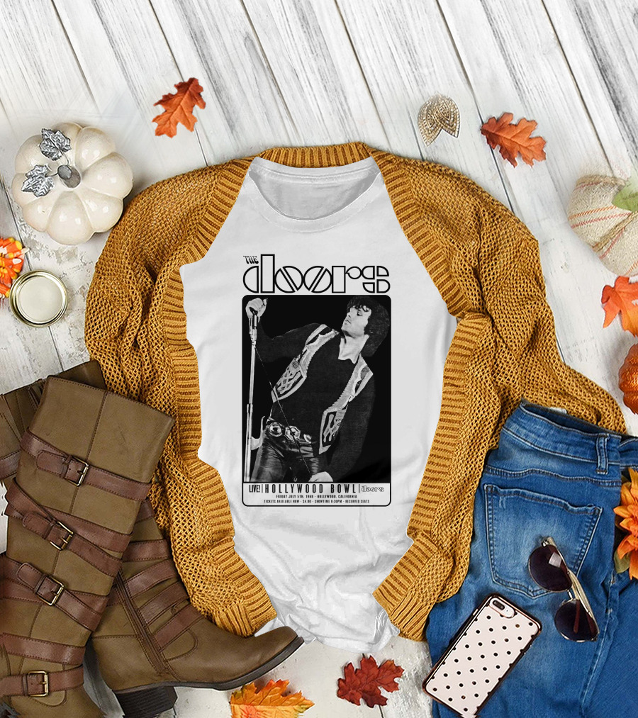 The Doors Live Hollywood Bowl July 5Th 1968 Tickets Available 14.00 Showtime 8:30Pm Reserved Seats T-Shirt