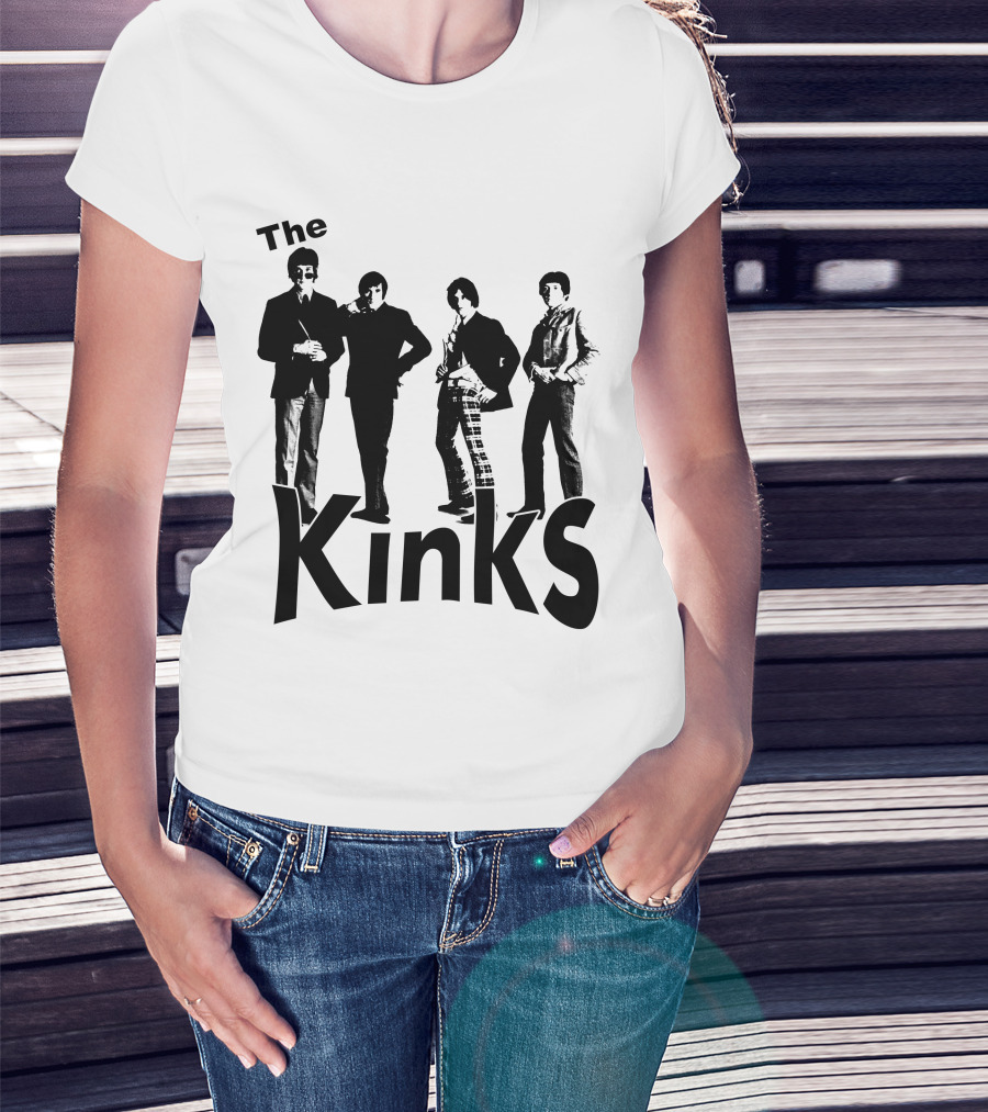 The Kinks Vintage Band Silhouette Classic Rock T-Shirt