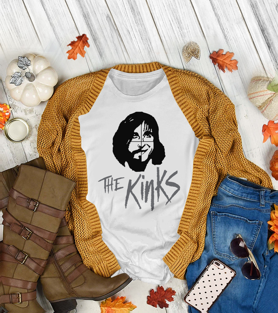 The Kinks Band Logo Face T-Shirt