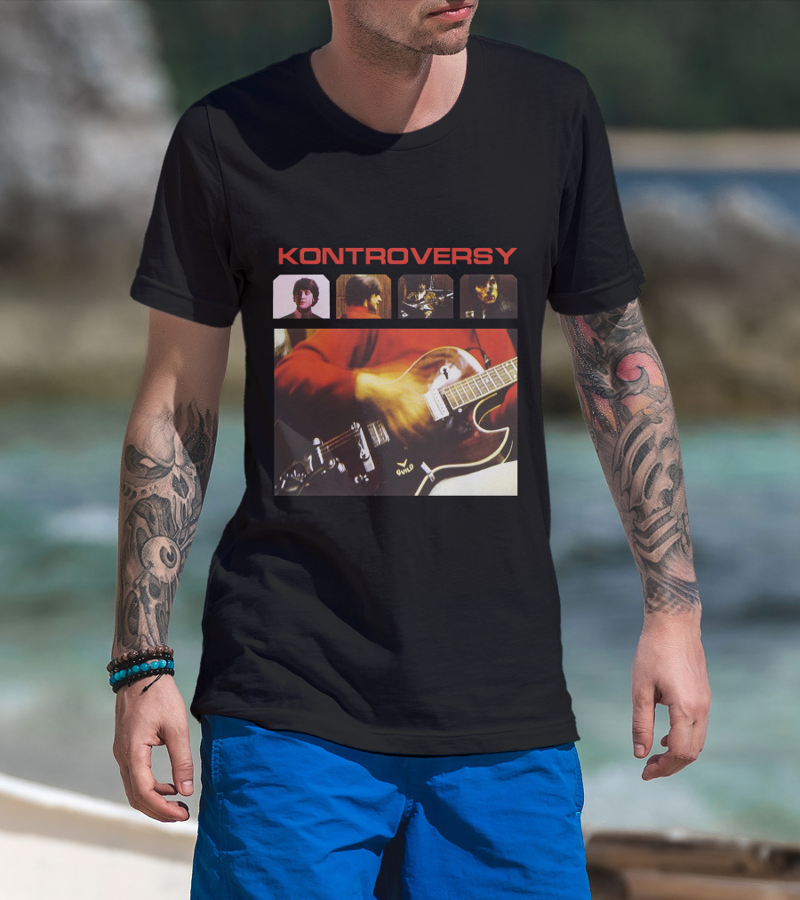 Kontroversy Guitar And Band T-Shirt