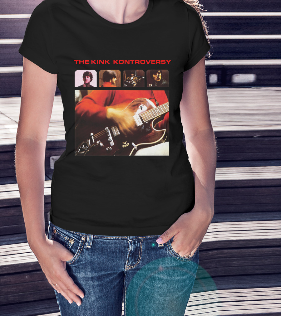 The Kinks The Kink Kontroversy Album Cover Guitar Montage T-Shirt