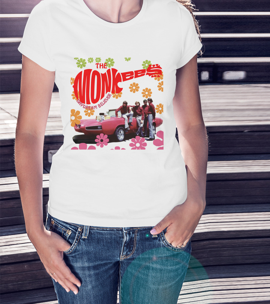 The Monkees Daydream Believer Floral Car T-Shirt