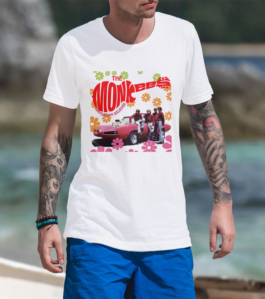 The Monkees Daydream Believer Floral Car T-Shirt