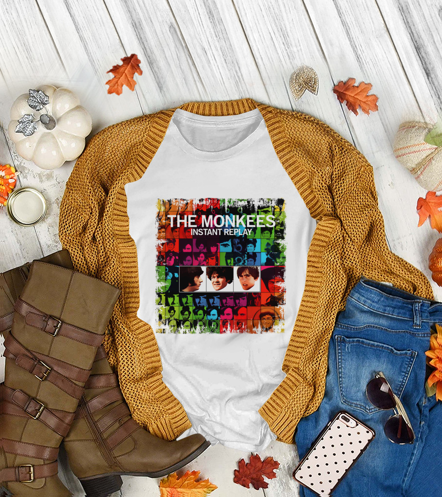The Monkees Instant Replay Album Art Collage T-Shirt
