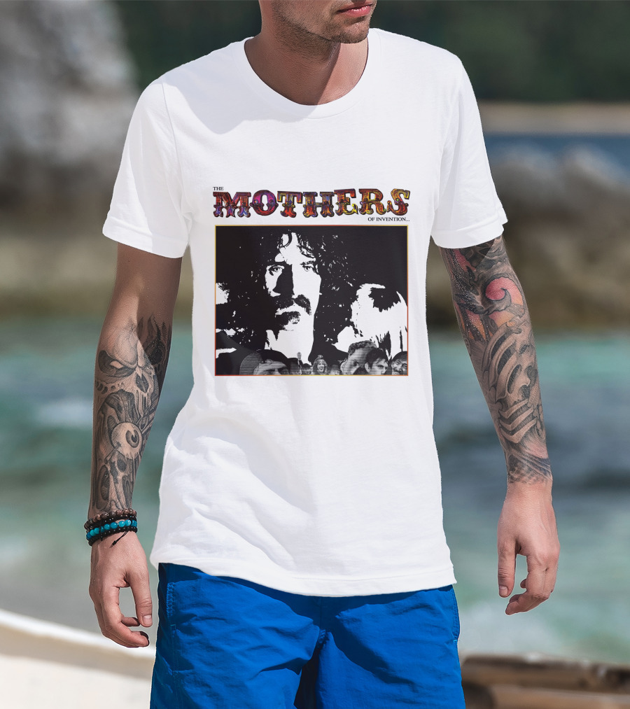 The Mothers Of Invention Frank Zappa Black And White Group T-Shirt