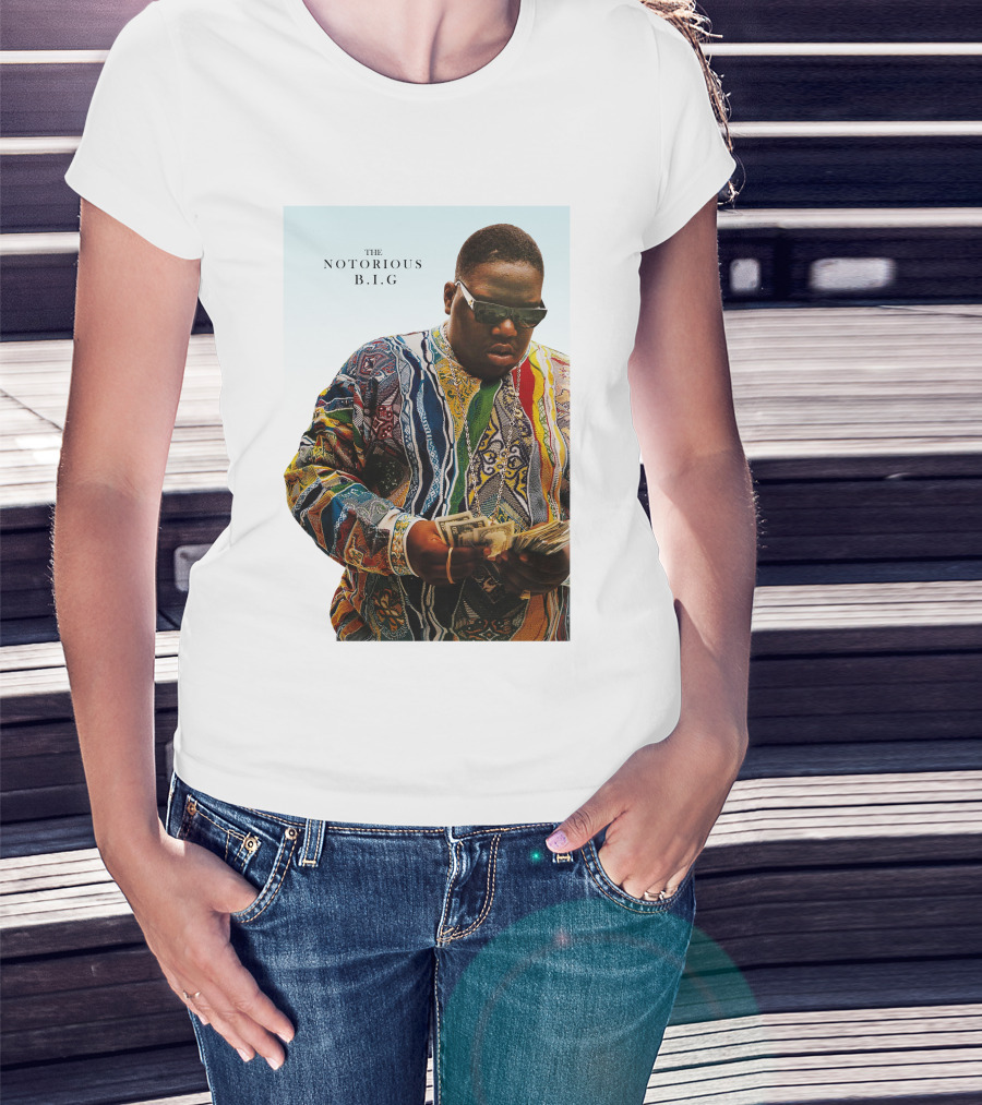 The Notorious B.i.g. Counting Money Colorful T-Shirt