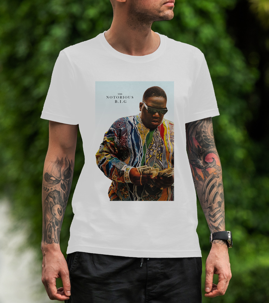 The Notorious B.i.g. Counting Money Colorful T-Shirt