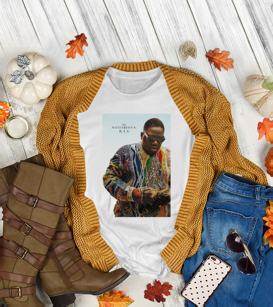 The Notorious B.i.g. Counting Money Colorful T-Shirt