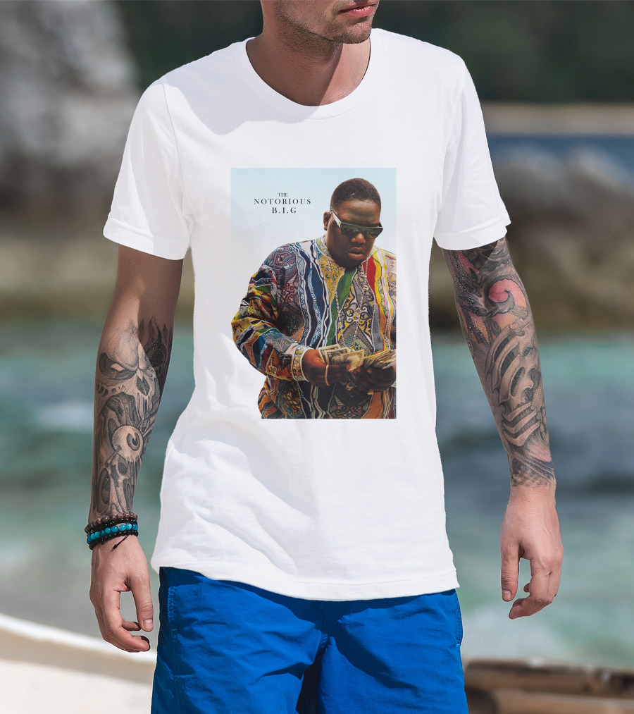 The Notorious B.i.g. Counting Money Colorful T-Shirt
