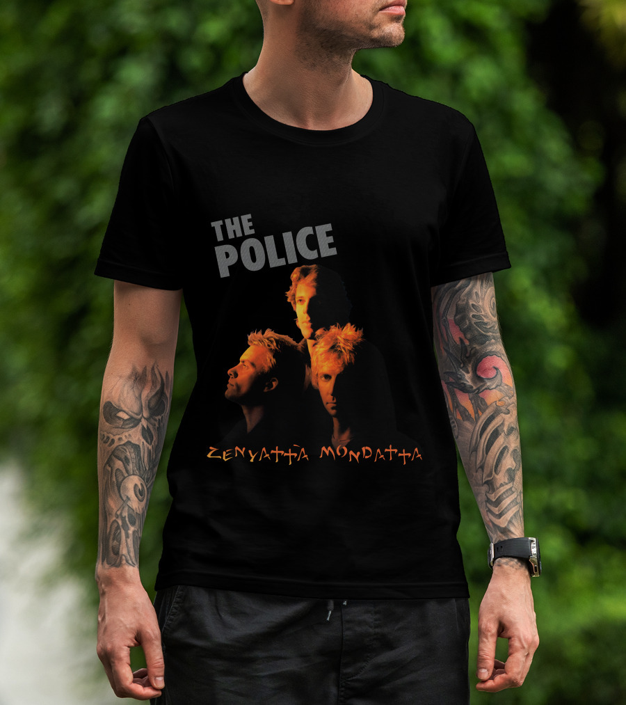 The Police Zenyatta Mondatta 1980 Album Cover Art T-Shirt