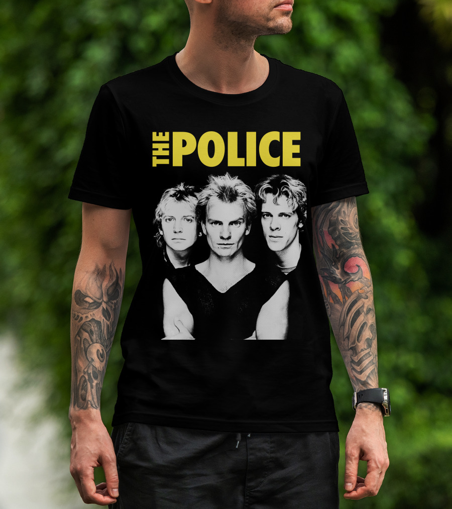 The Police Band Black And White T-Shirt