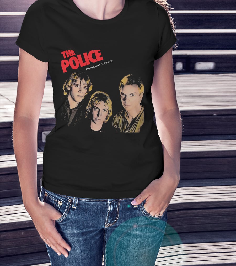 The Police Outlandos D'amour Album Cover Artwork T-Shirt