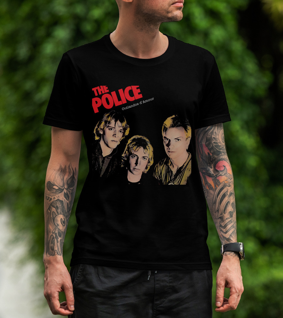 The Police Outlandos D'amour Album Cover Artwork T-Shirt