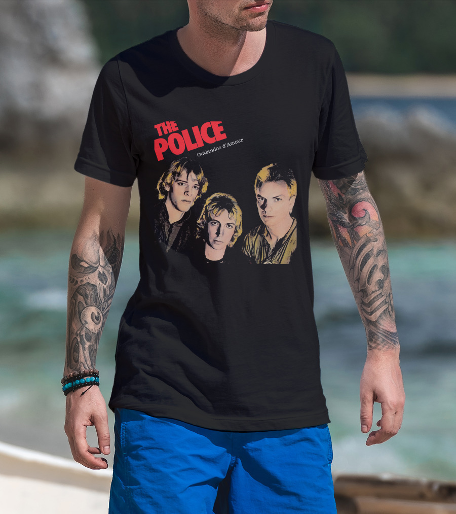 The Police Outlandos D'amour Album Cover Artwork T-Shirt