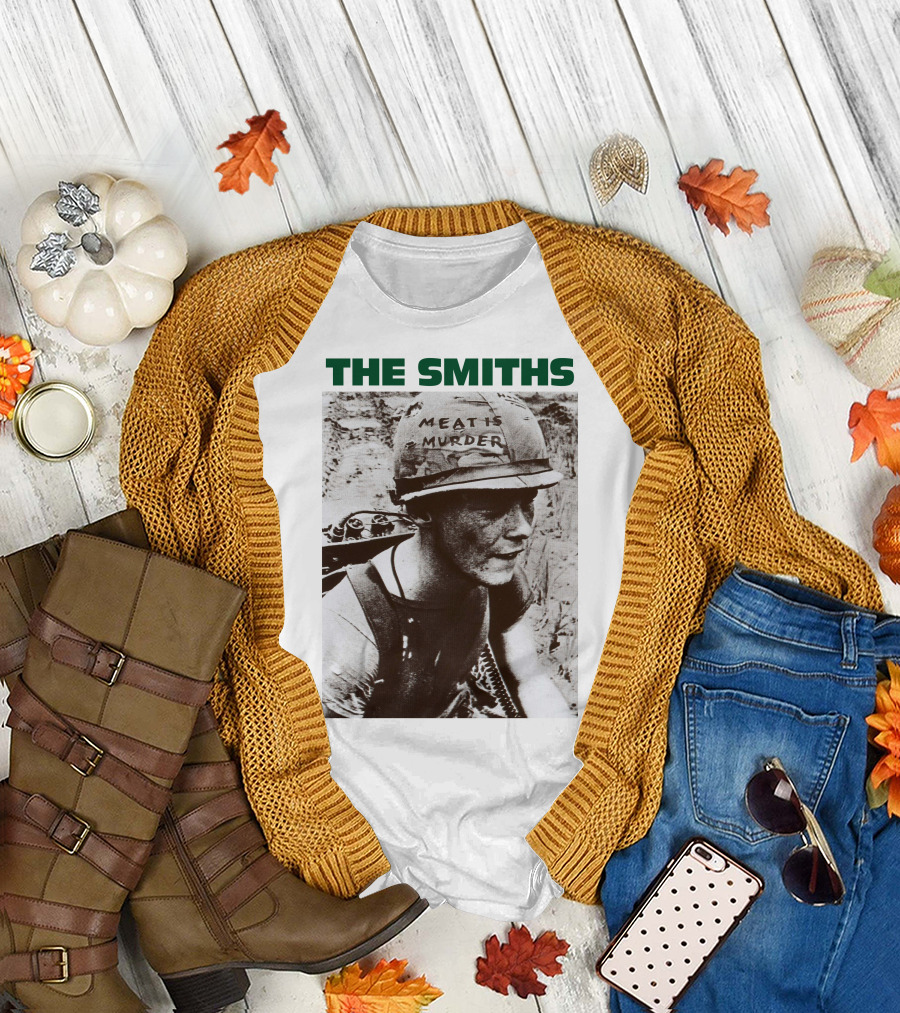 The Smiths Meat Is Murder Vintage Soldier Helmet T-Shirt