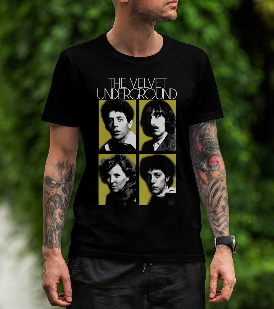 The Velvet Underground 4 Members Portraits T-Shirt