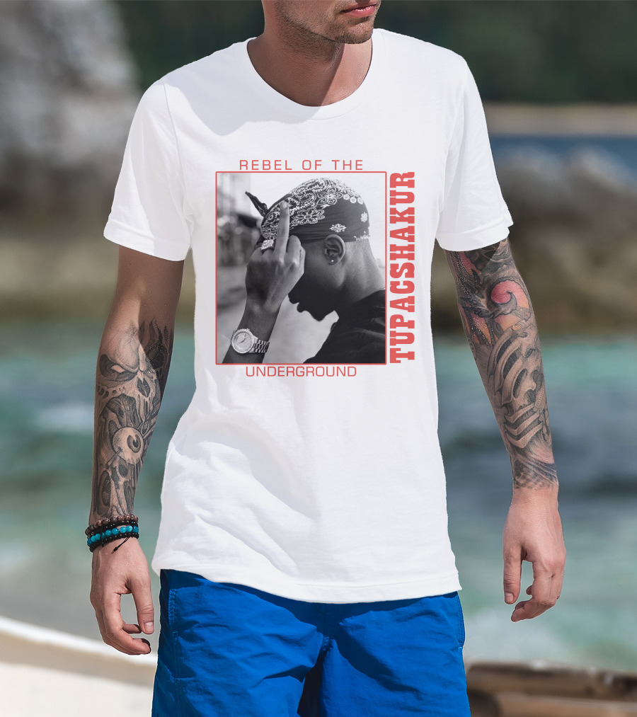 Rebel Of The Underground Tupac Shakur T-Shirt