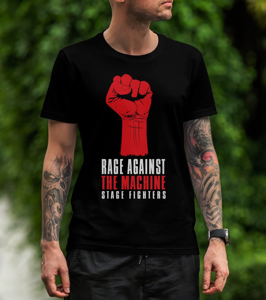 Rage Against The Machine Stage Fighters Fist T-Shirt