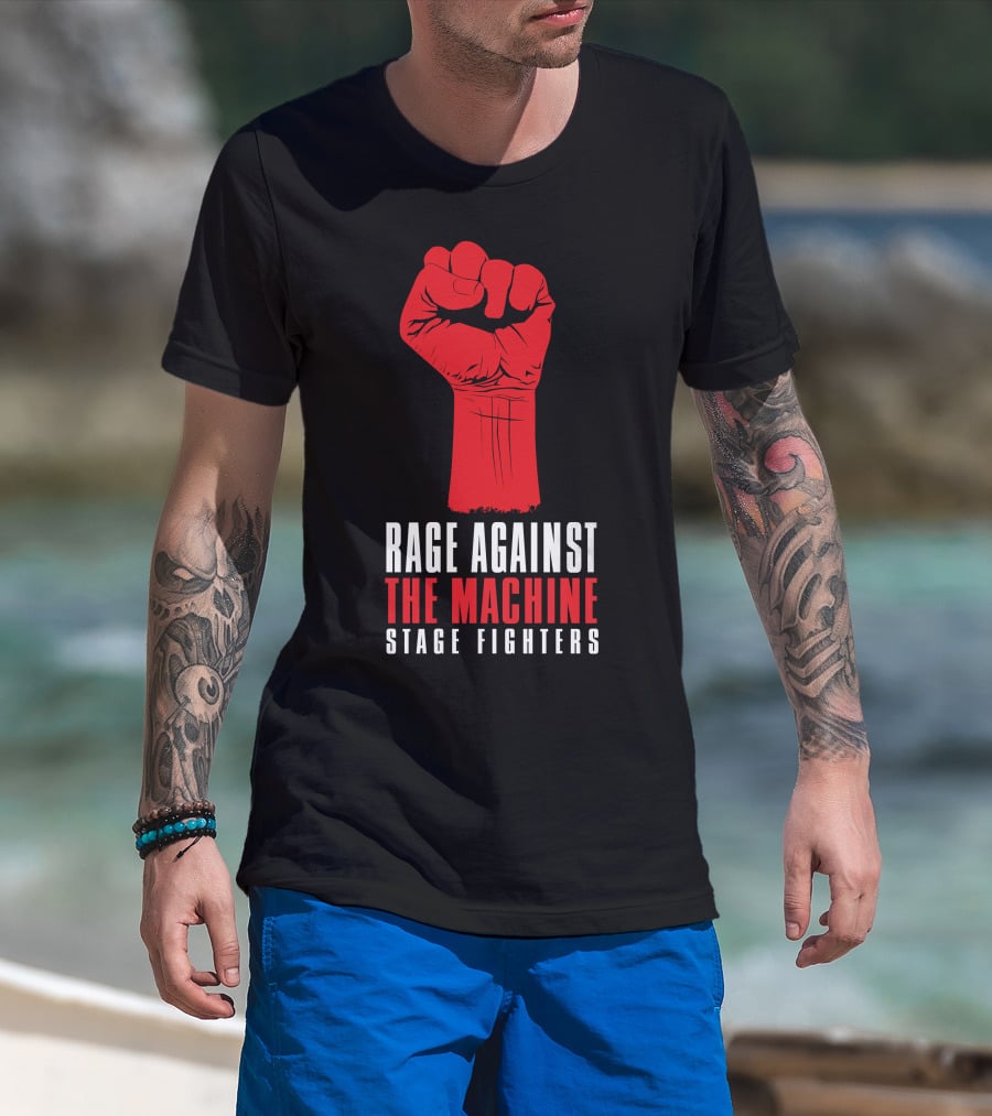 Rage Against The Machine Stage Fighters Fist T-Shirt