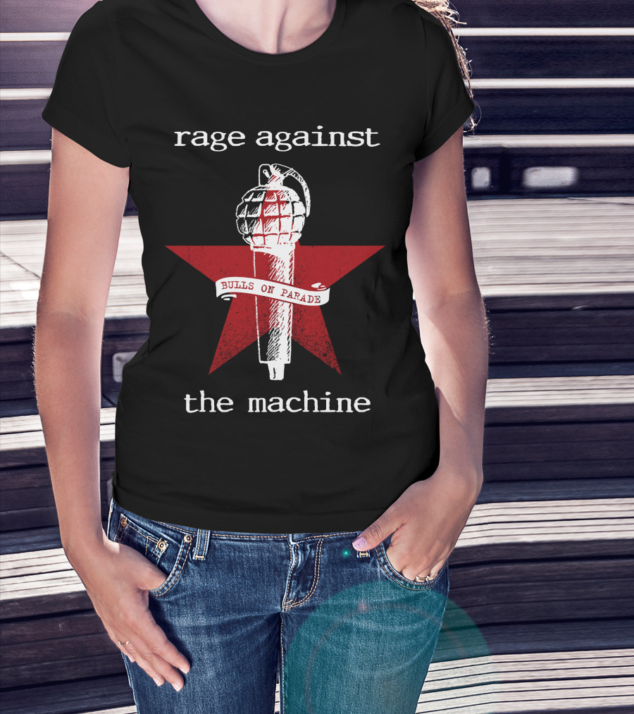 Rage Against The Machine Bulls On Parade Grenade Star T-Shirt