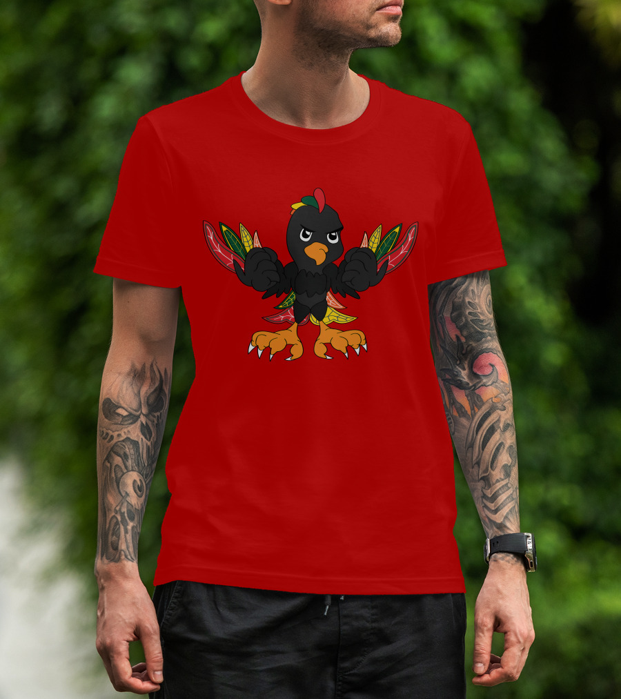Chicago Blackhawks Angry Bird Fan Art T-Shirt