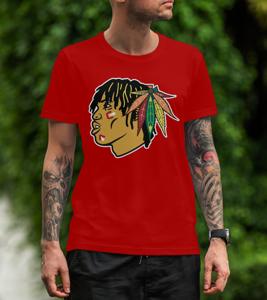 Chicago Blackhawks 21 Rap Logo Custom T-Shirt