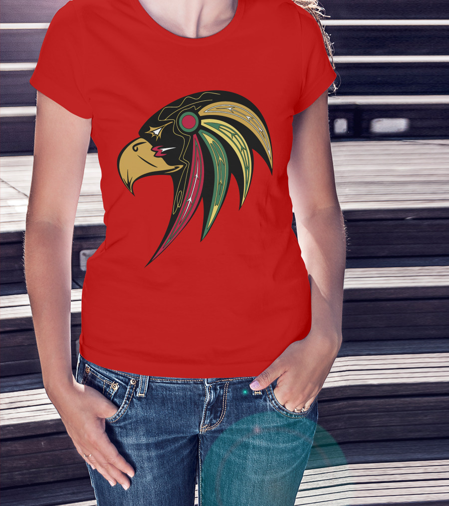 Chicago Blackhawks Stylized Hawk Head T-Shirt