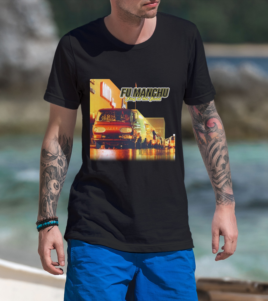 Fu Manchu King Of The Road Album Cover Van Scene T-Shirt