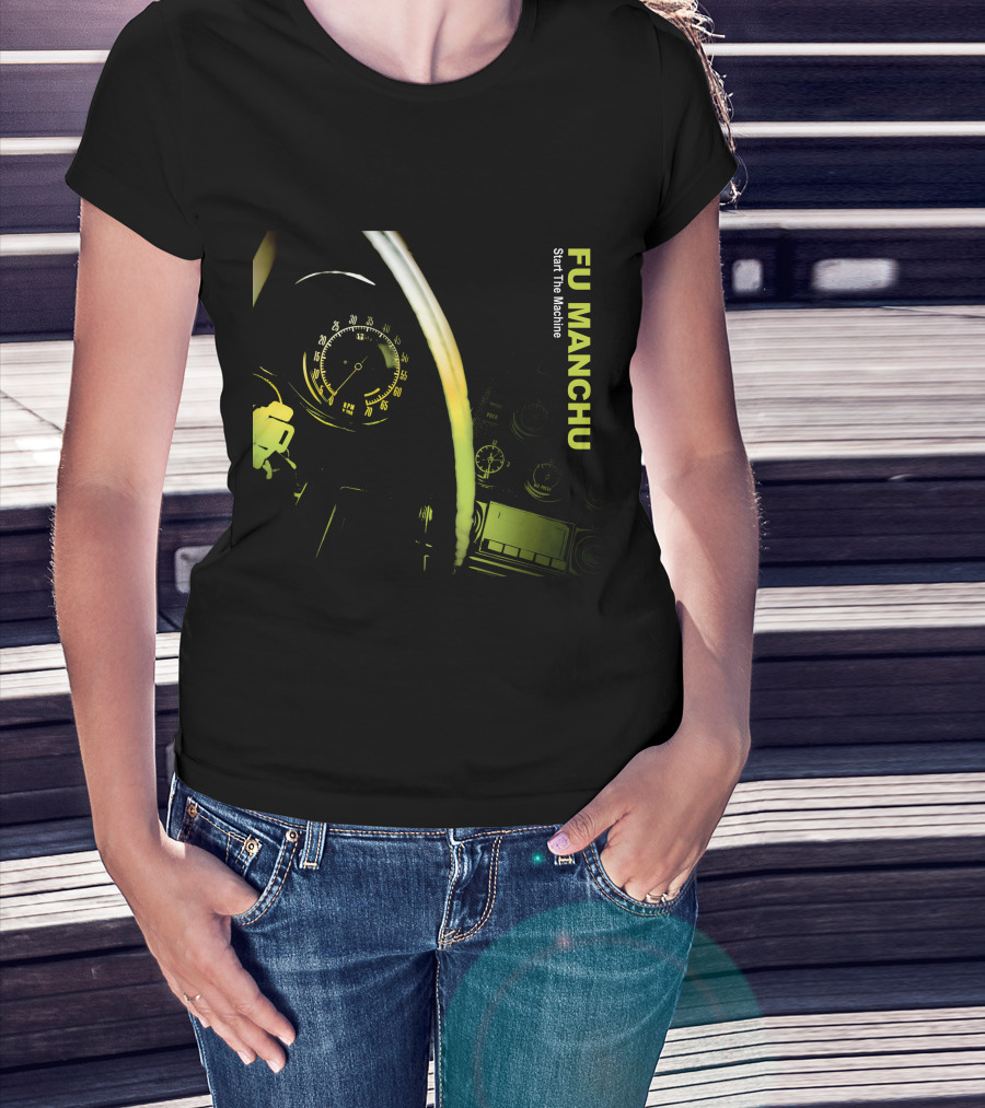 Fu Manchu Start The Machine Fmc-24B Speedometer Dashboard T-Shirt
