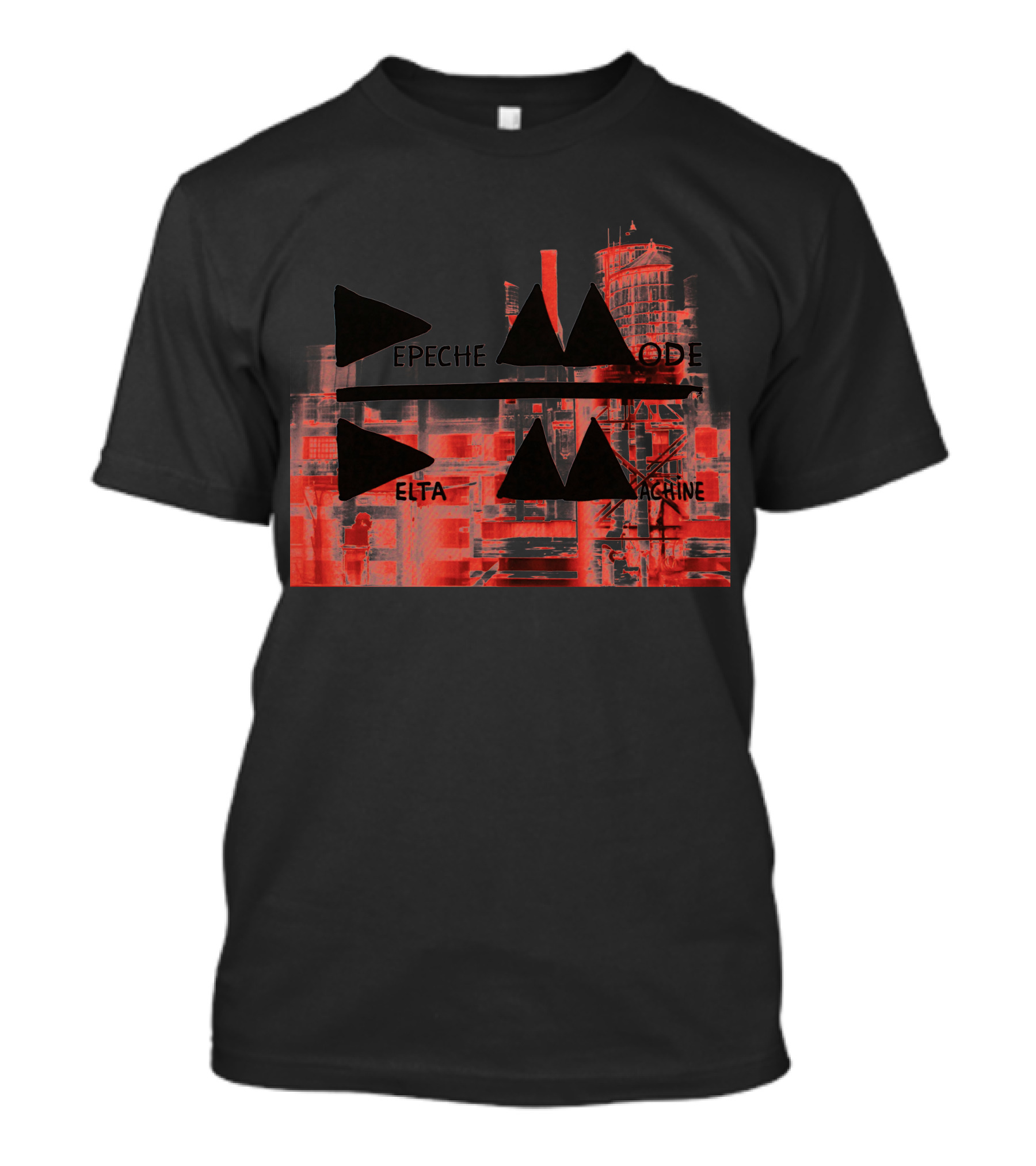 Depeche Mode Delta Machine Industrial Red Triangles T-Shirt