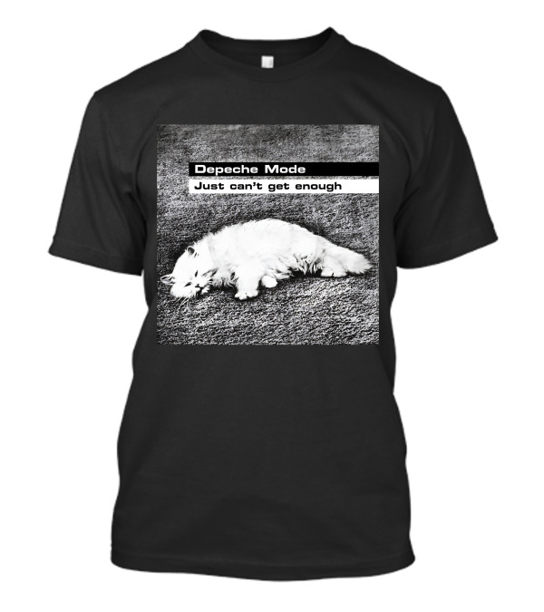 Depeche Mode Just Can't Get Enough Sleeping White Cat T-Shirt