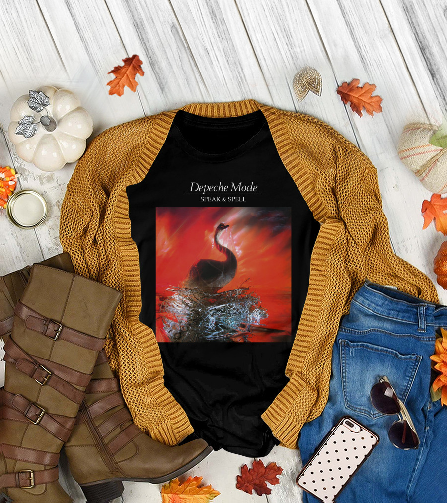 Depeche Mode Speak and Spell Swan Album Cover T-Shirt