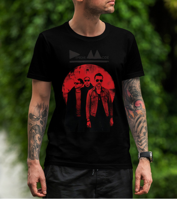 Depeche Mode Red Circle Trio T-Shirt